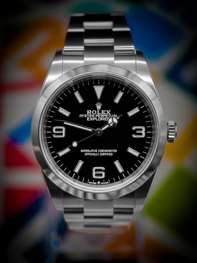 Rolex Explorer 124270 Ongedragen (Zo goed als nieuw), Staal, Polshorloge, Ophalen of Verzenden, Zo goed als nieuw