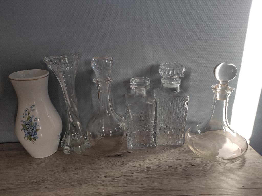 Bouteille en verre pour alcool, décanteur, carafe, Enlèvement