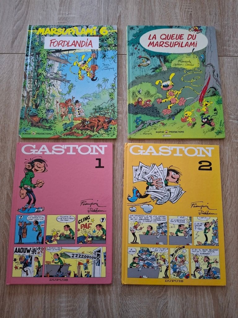7 Bandes Dessinées - Divers - Martine - Gaston - Marsupilami, Envoi, Utilisé