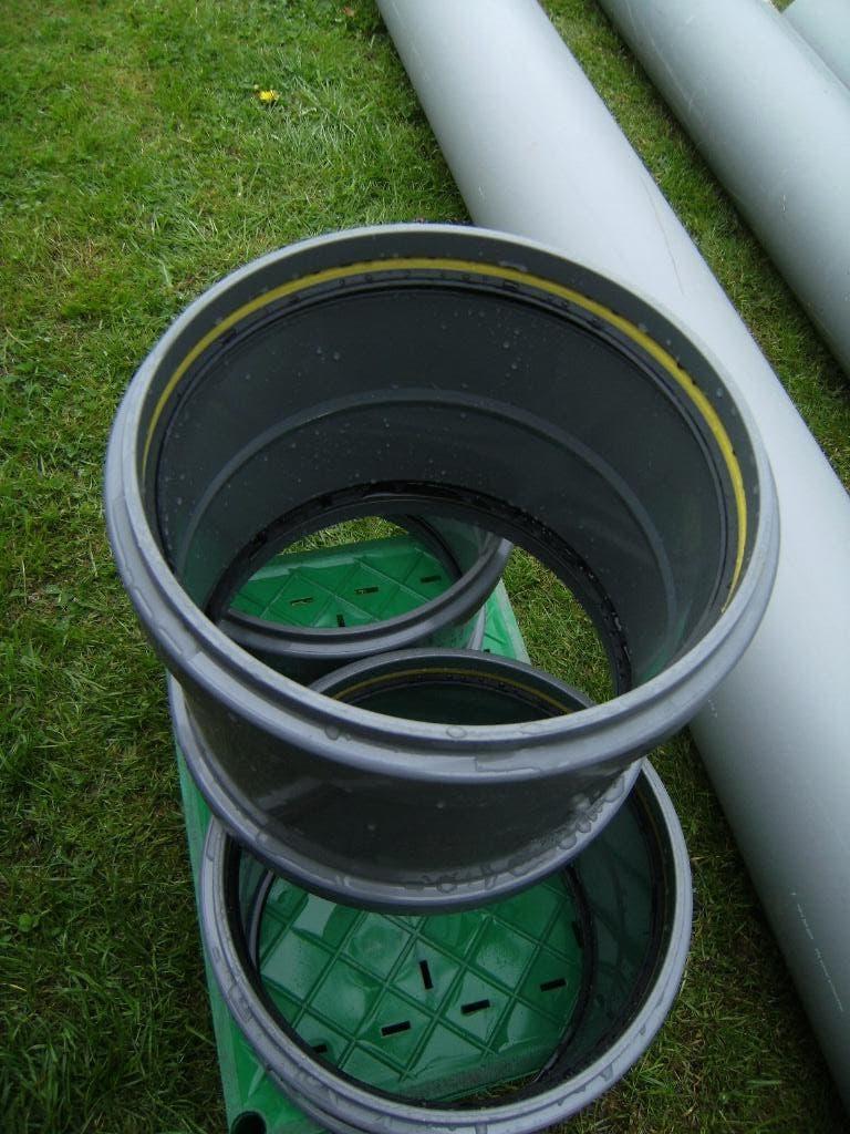 3 X PVC Steekmof  315  zware uitvoering, Doe-het-zelf en Bouw, Buizen en Afvoer, Ophalen, Nieuw, PVC