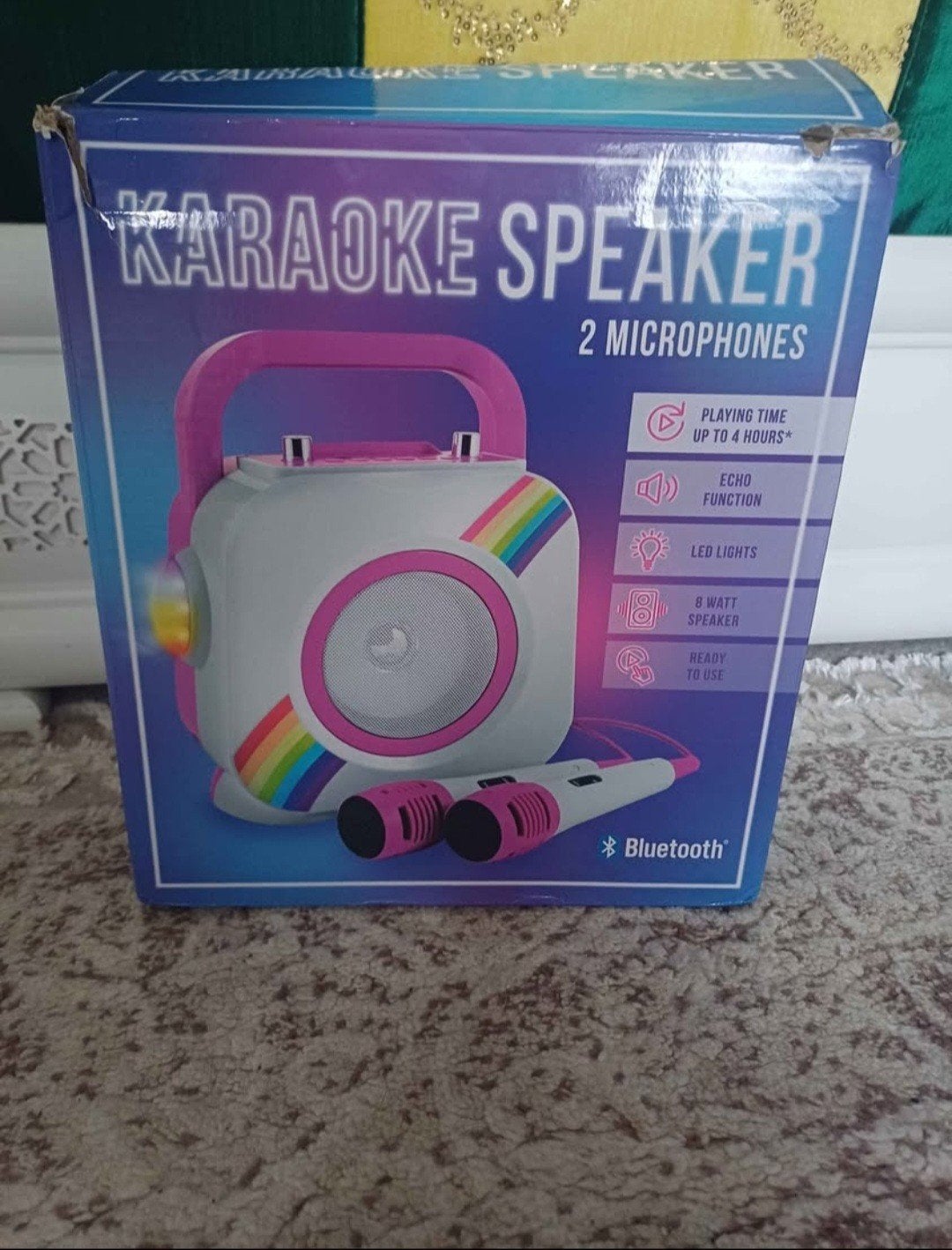 Bluetooth karaoké, Enlèvement, Comme neuf, Ensemble complet
