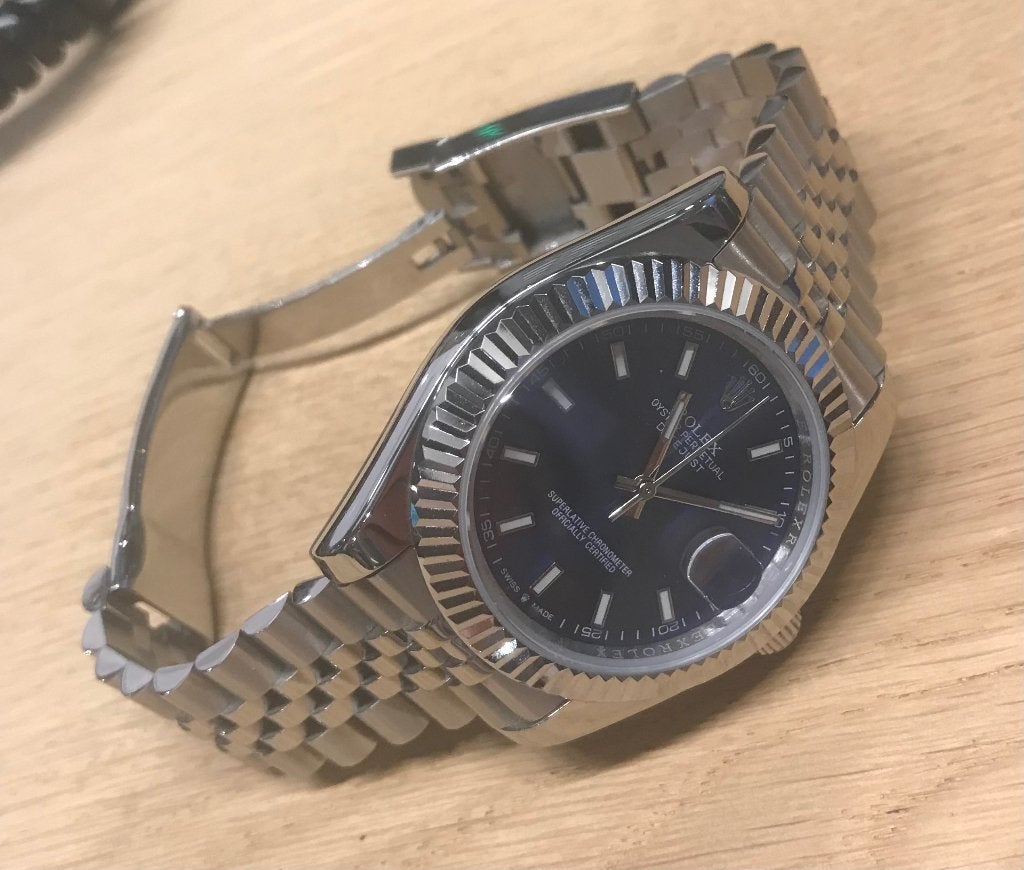 Uurwerk datejust, Staal, Staal, Ophalen of Verzenden, Zo goed als nieuw