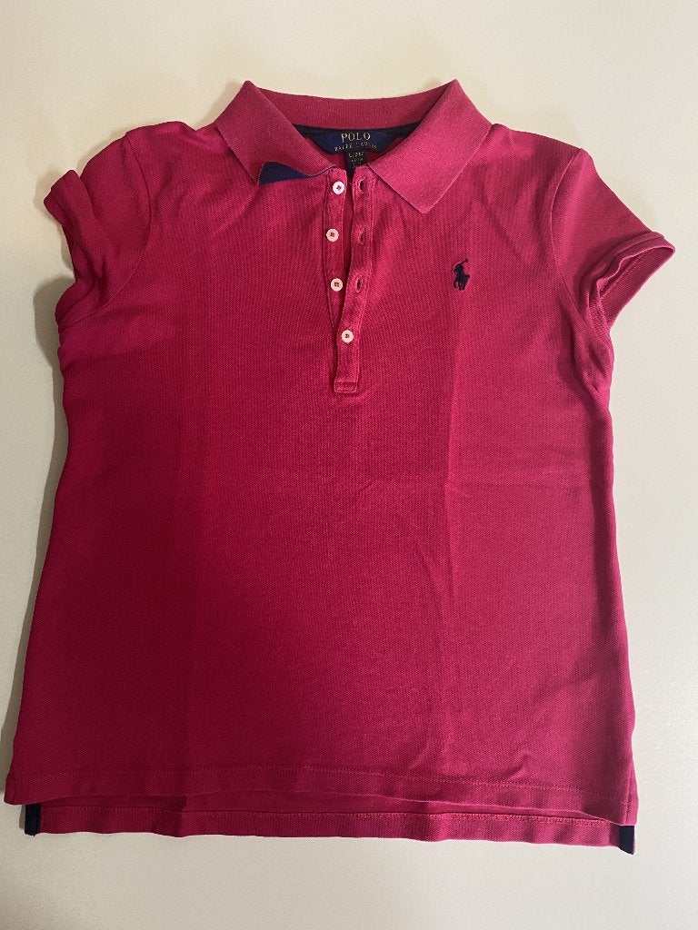 Polo rose Ralph Lauren taille 12J-14Y, Neuf, Enlèvement ou Envoi, Chemise ou À manches longues, Ralph Lauren