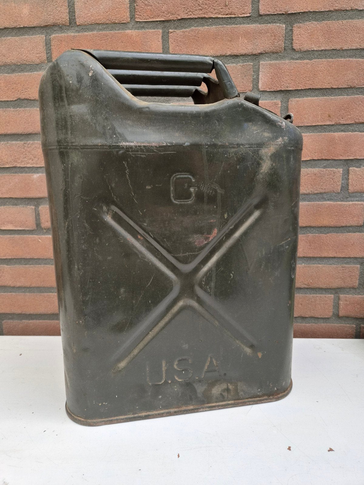 WW2 USA Jerrycan Wheeling 1943, Verzamelen, Ophalen of Verzenden, Landmacht, Overige typen