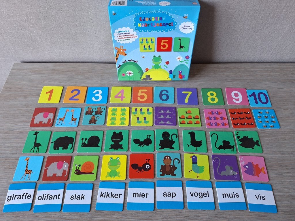 ☼ Educatief kaartjesspel, Ophalen of Verzenden, Gebruikt