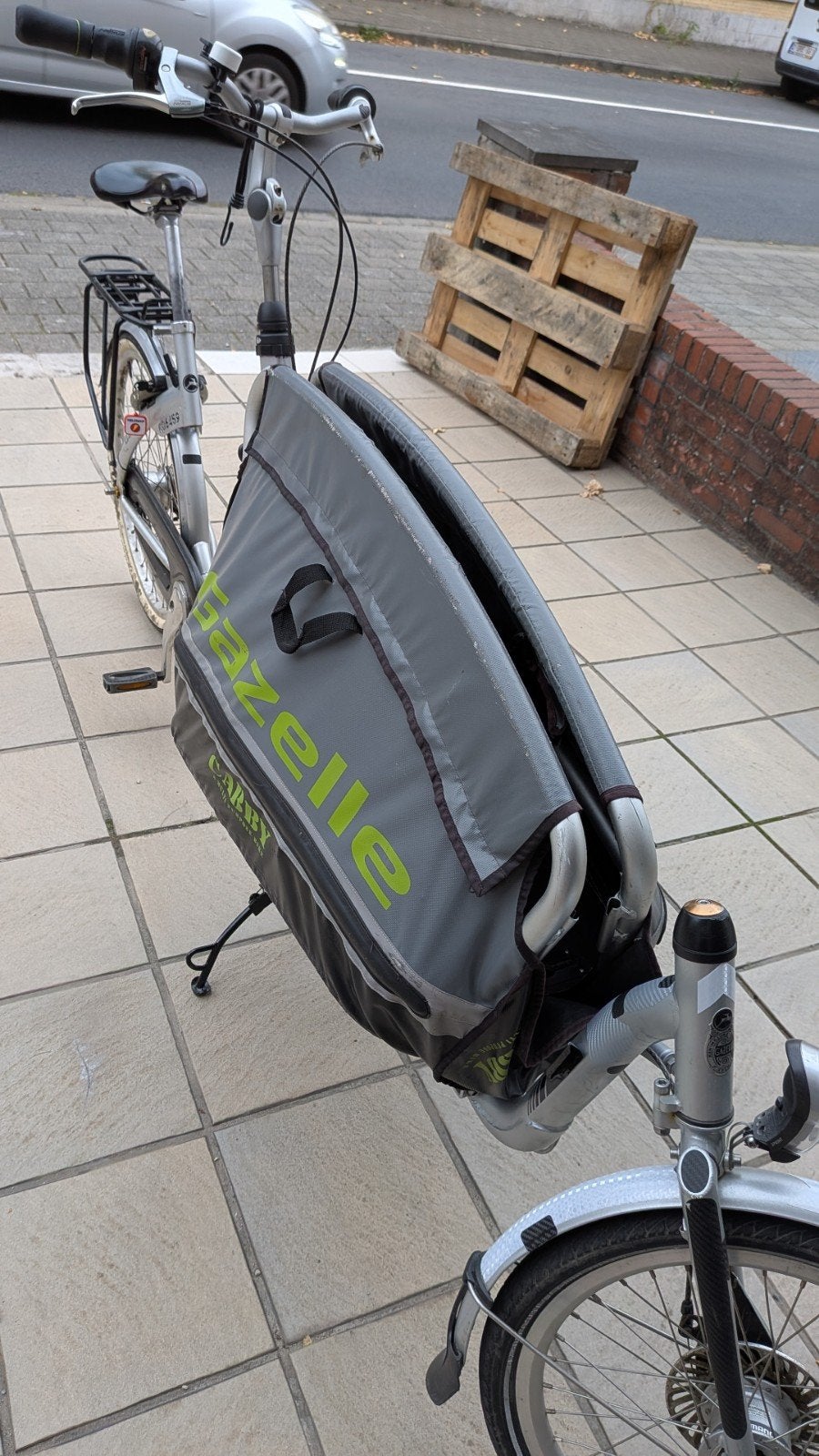 gazelle cabby bakfiets, Enlèvement, Utilisé, Gazelle, Pliable