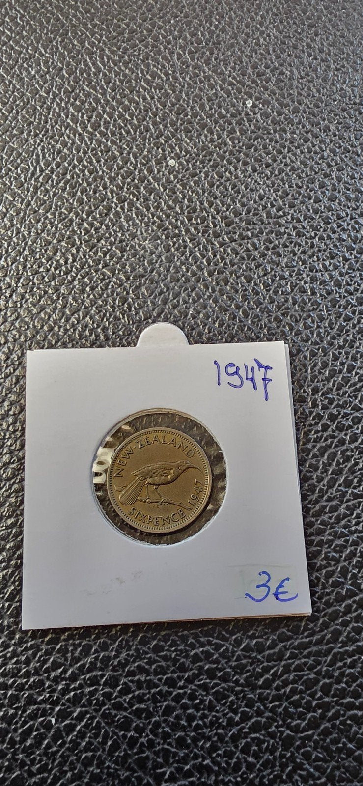 New-zeeland sis pence 1947, Postzegels en Munten, Munten | Oceanië, Ophalen of Verzenden