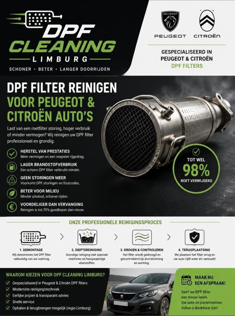 Dpf cleaning, Enlèvement