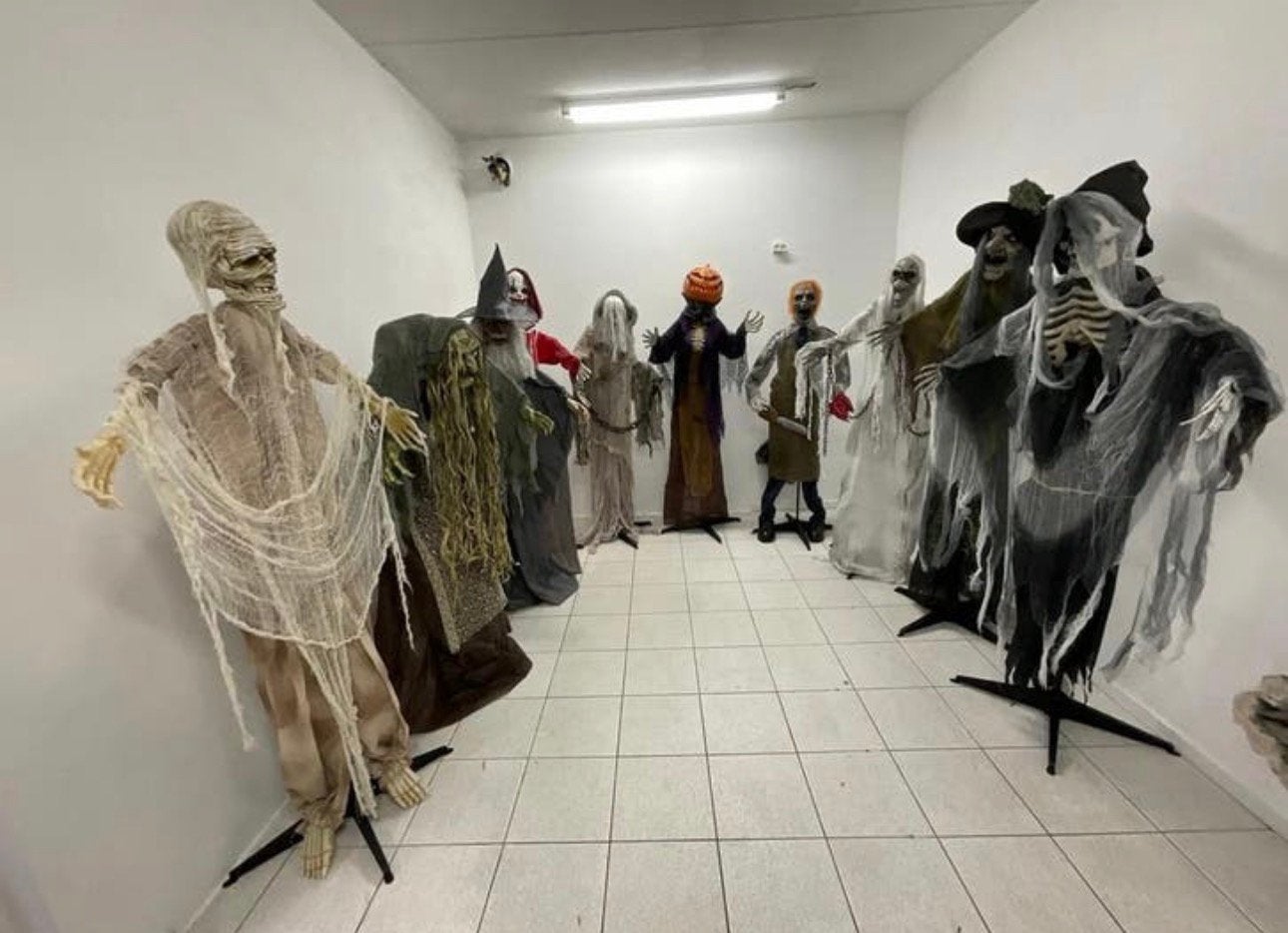 Halloween animatronics 12 stuks, Ophalen, Zo goed als nieuw