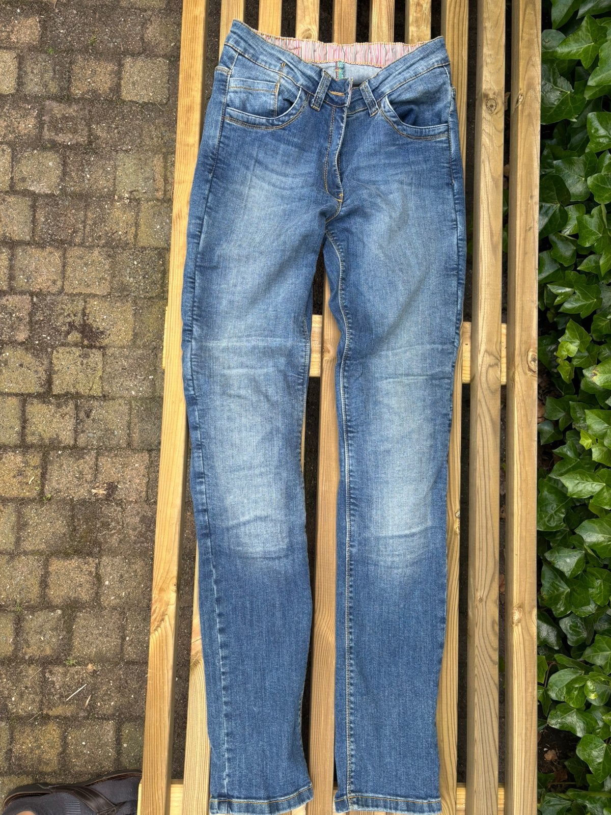 Dames motor spijkebroek, Ophalen, Tweedehands, Dames, Broek | textiel