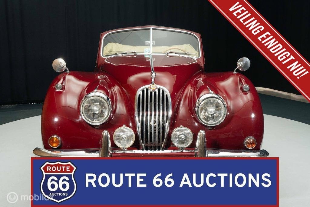 Jaguar XK140 DHC SE | 1956 | Route 66 Auctions, Auto's, Zwart, Bedrijf, Handgeschakeld, Overige carrosserie