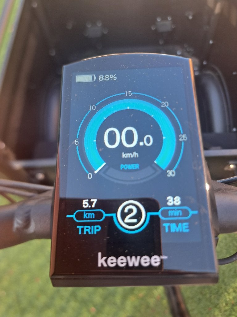 Elektrische bakfiets keewee, Fietsen en Brommers, 3 kinderen, Elektrisch, Zo goed als nieuw, Ophalen
