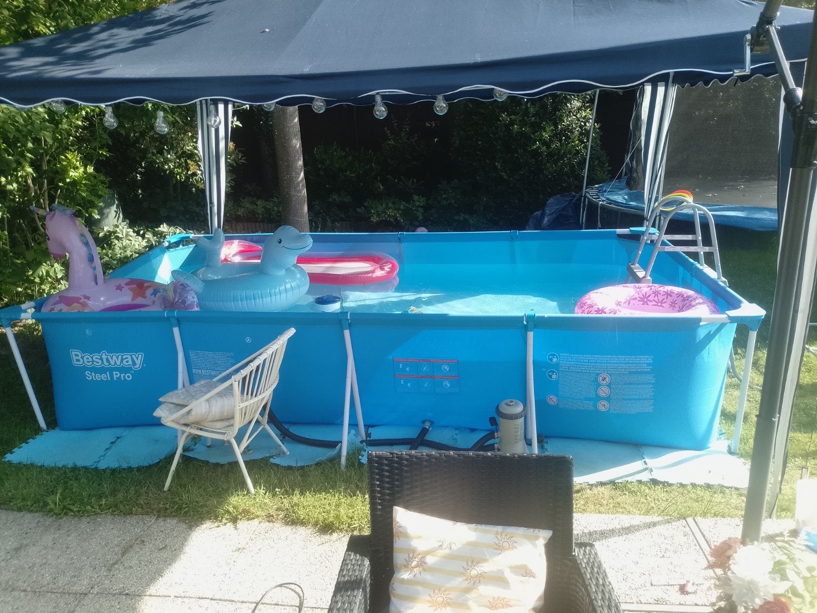 Zwembad 4 x 2,11 m, Tuin en Terras, Ophalen