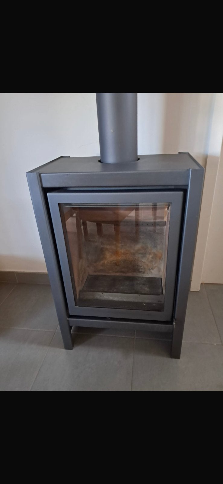 Barbas eco 55 houtvuur, Ophalen, Houtkachel, Zo goed als nieuw, Vrijstaand