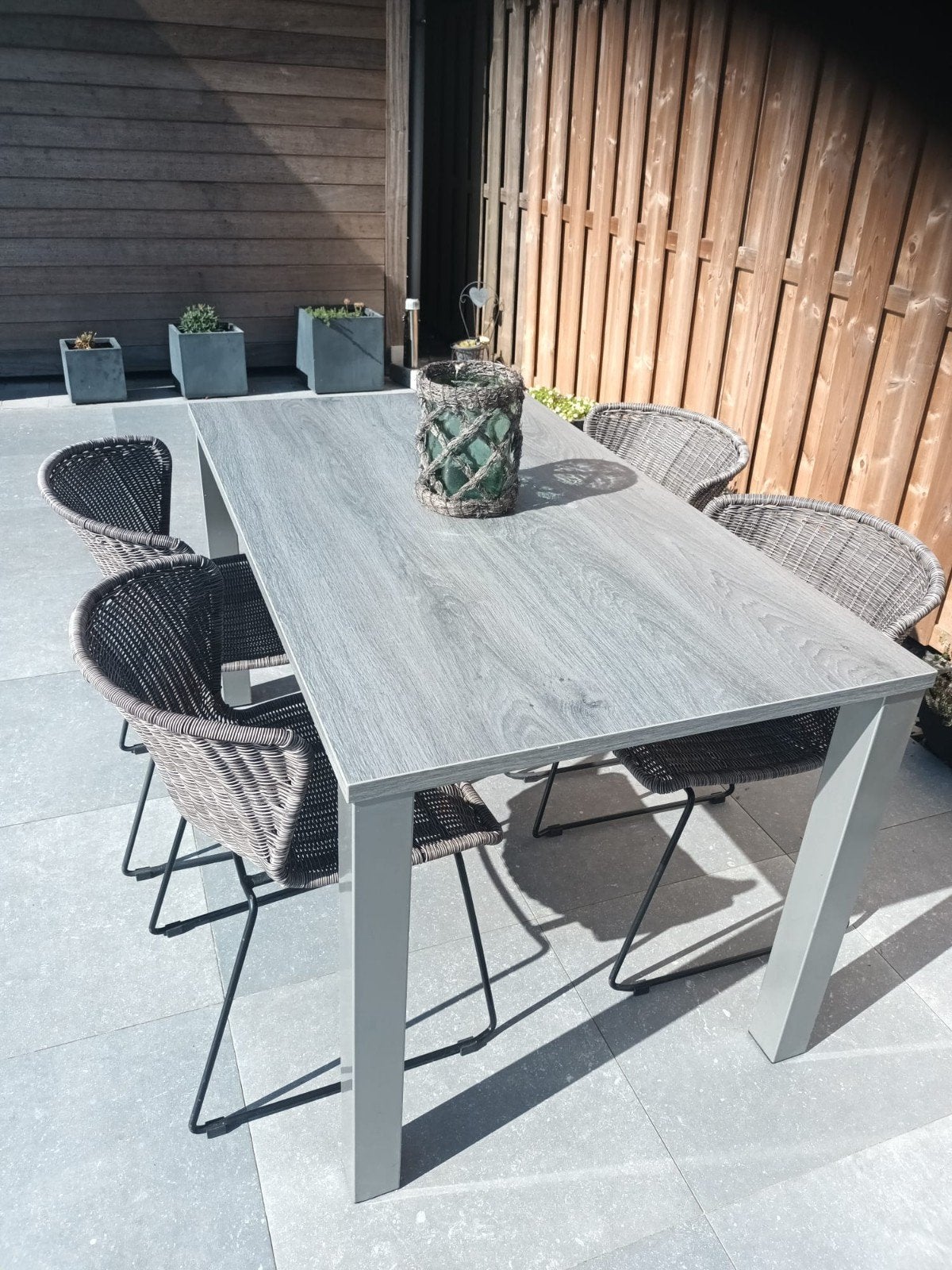 keukentafel 140 op 80 met 4 stoelen, Ophalen