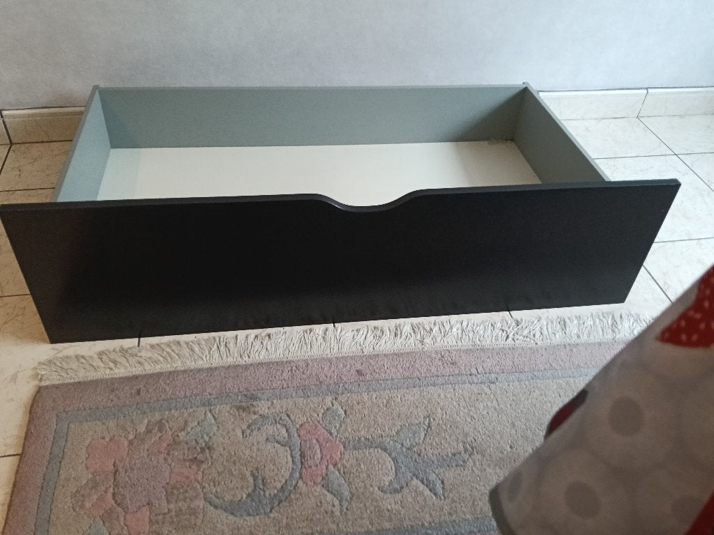 Ikea malm bedlade 2 stuks, Huis en Inrichting, Ophalen, 100 cm, Eenpersoons, Zwart
