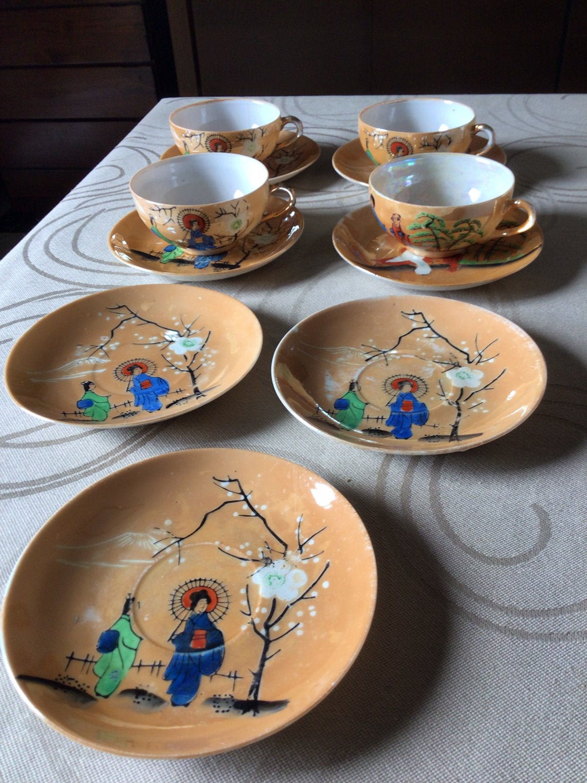 Japans theeset, Ophalen