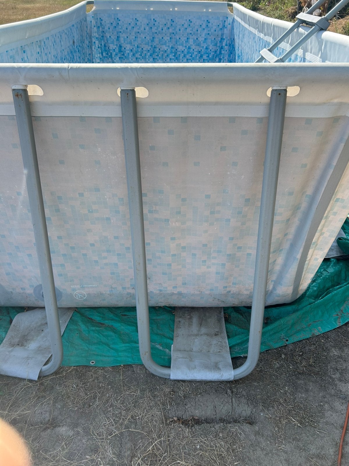 Bestway Power Steel Rechthoekig  4.88m x 2.44m x 1.22m, Ophalen, Zo goed als nieuw, Rechthoekig, Opzetzwembad