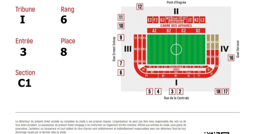 2 tickets Standard juventus 6eme rang derrière banc juventus, Tickets & Billets, Sport | Football, Autres types, Deux personnes