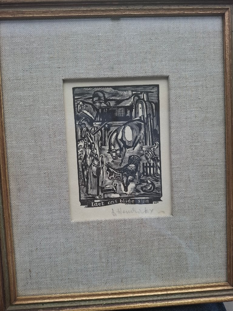 Kunstwerk van Jos Hendrickx, Peinture et dessin, Enlèvement ou Envoi, Comme neuf, Jos Hendrikx