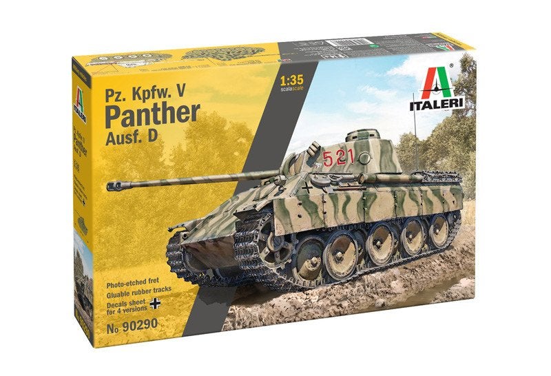 ITALERI 90290 PZ. KPFW. V PANTHER AUSF. D échelle 1/35, Hobby en Vrije tijd, Modelbouw | Auto's en Voertuigen, Tank, Italeri, 1:32 tot 1:50