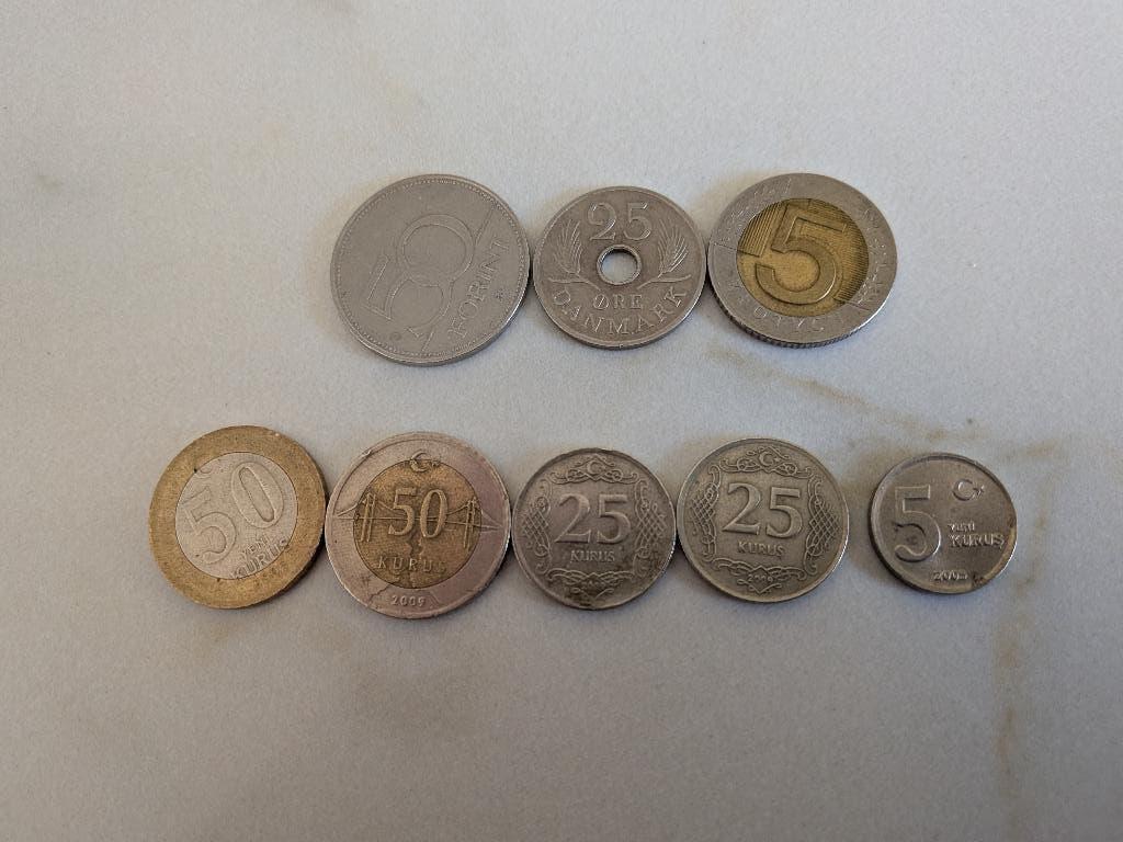 Vreemde munten :Turkije - Polen - Denemarken- Hongarije, Postzegels en Munten, Ophalen of Verzenden, Overige landen, Losse munt