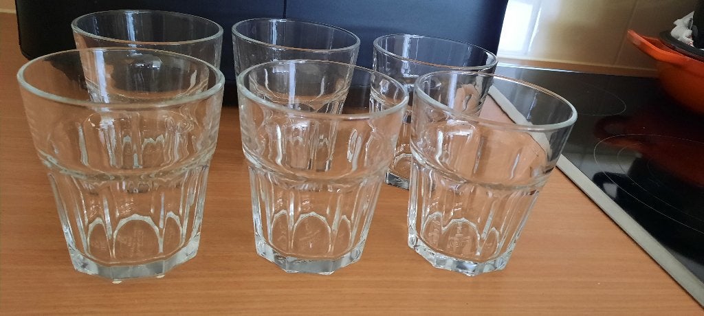Verre trempé IKEA  - 6 unités –  3 Euro, Maison & Meubles, Enlèvement, Comme neuf, Verre