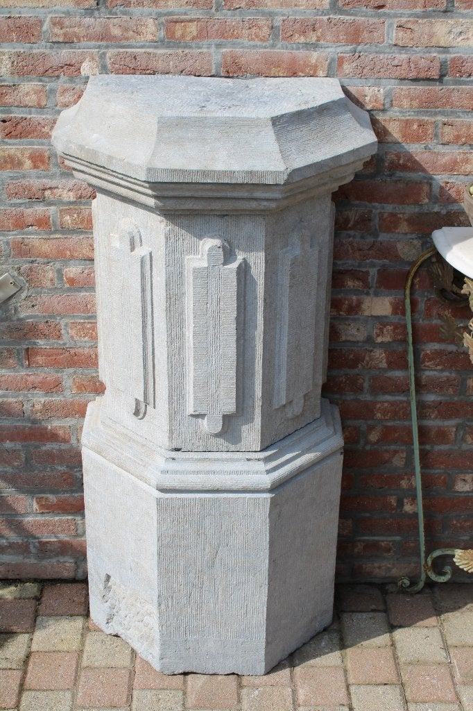 colonne départ ou pilastre en pierre bleu, Enlèvement, Comme neuf