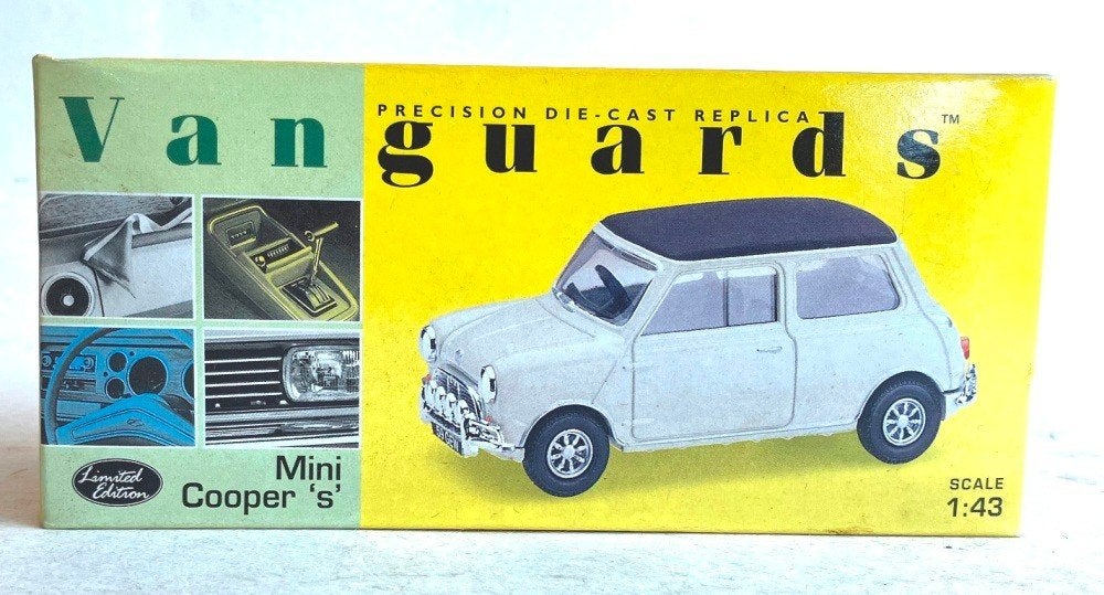 Mini Cooper S wit Vanguards VA25005., Hobby en Vrije tijd, Modelauto's | 1:43, Ophalen of Verzenden, Zo goed als nieuw, Auto, Vanguards
