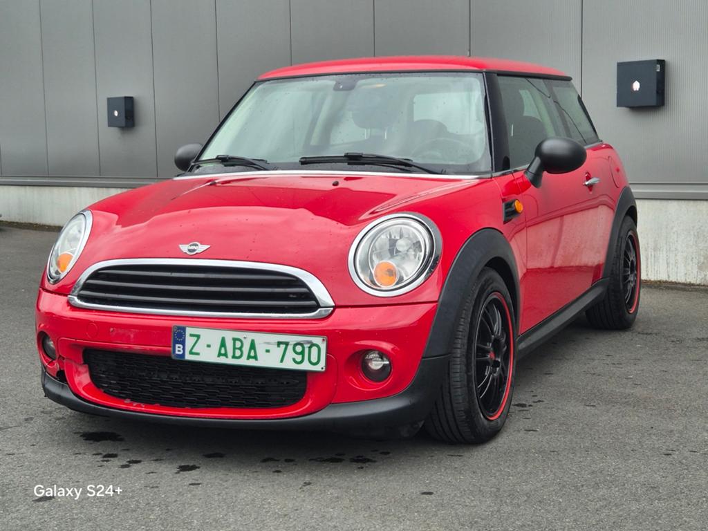 Mini Cooper One D  Diesel 1.6 €5, Auto's, Euro 5, Zwart, 3 cilinders, 66 kW
