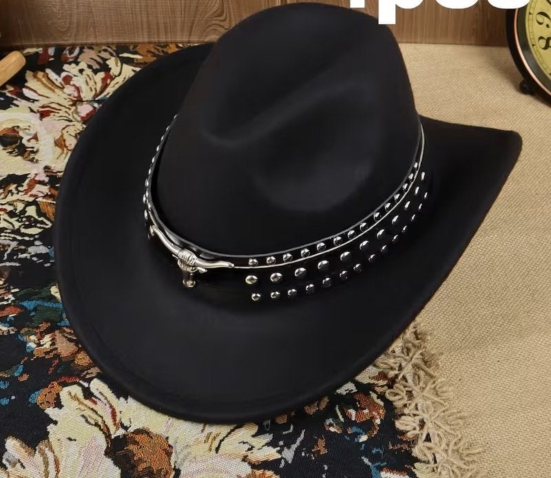 Cowboyhoed Metallic Dubbelgeknoopte Stierenkop (Nieuw), Vêtements | Hommes, Chapeaux & Casquettes, Enlèvement ou Envoi, Neuf, Chapeau