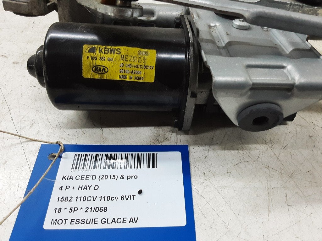 RUITENWISSERMOTOR VOOR Kia Cee'd (JDB5) (98100A2000), Info@kia.de, Theodor-Heuss-Allee 11
60486  Frankfurt am Main, DE, Kia Deutschland GmbH