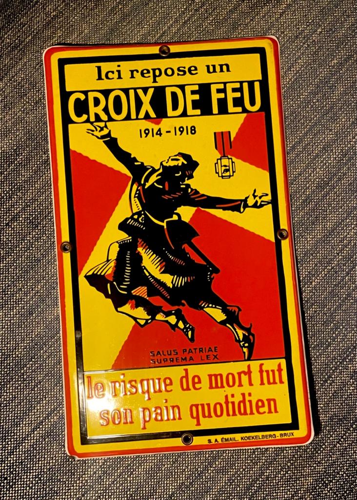 ! ! !MiNT Plaque émaillée Unique Militaire, Collections, Marques & Objets publicitaires, Panneau publicitaire, Envoi