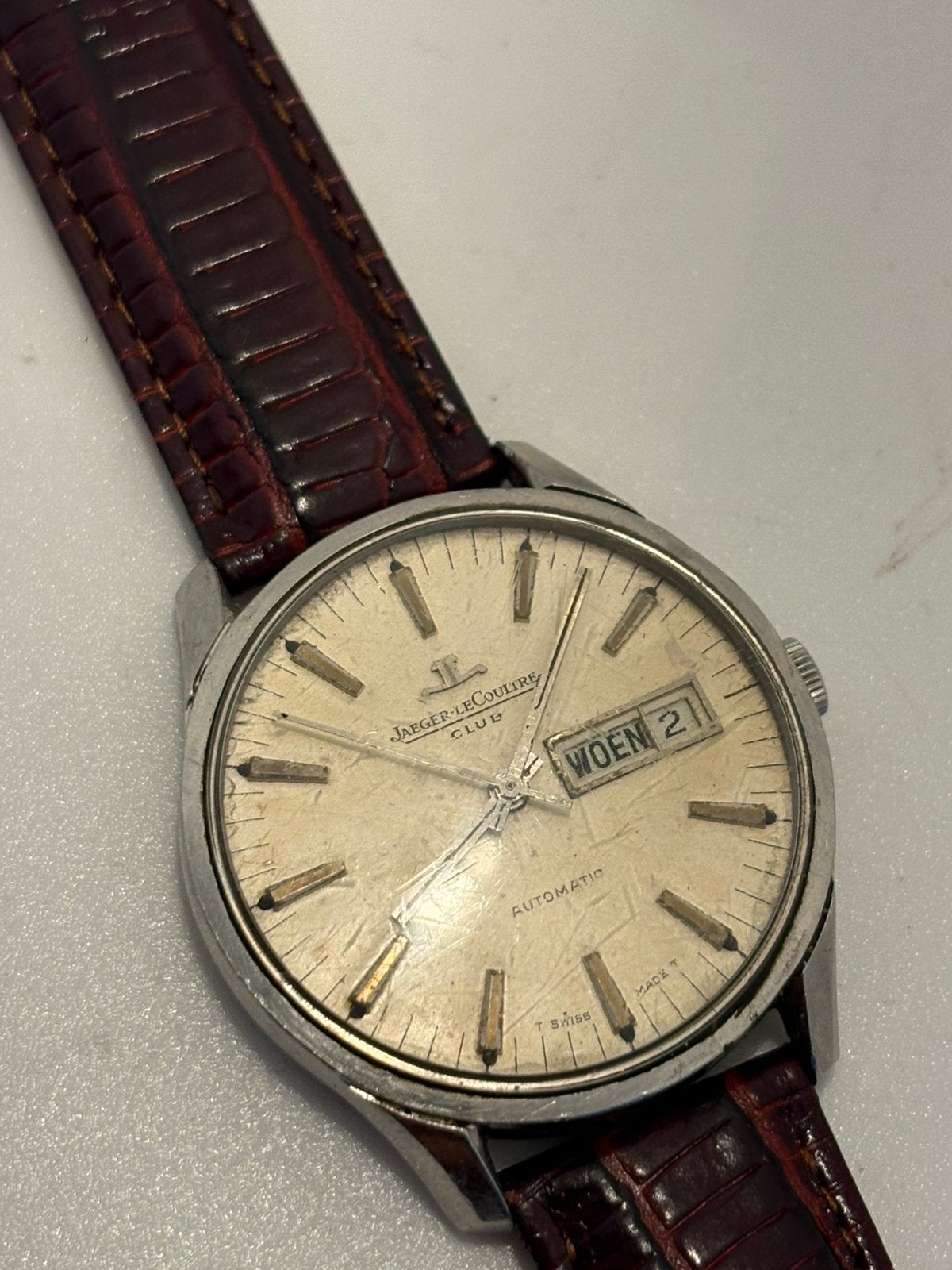 Montre Vintage Jaeger-LeCoultre Club, Enlèvement ou Envoi