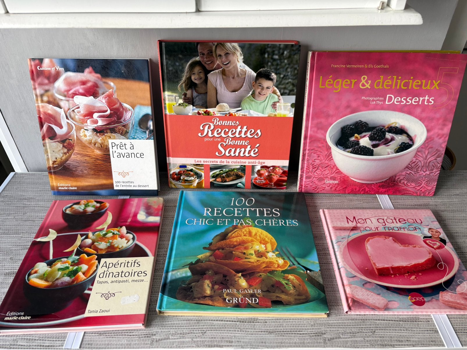 6 livres de cuisine, Enlèvement ou Envoi, Comme neuf