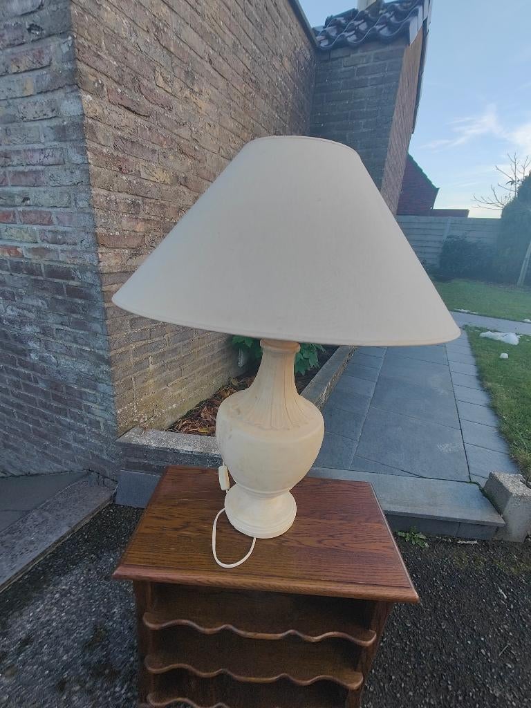 Prachtige vintage albasten tafellamp, Huis en Inrichting, Ophalen, Gebruikt