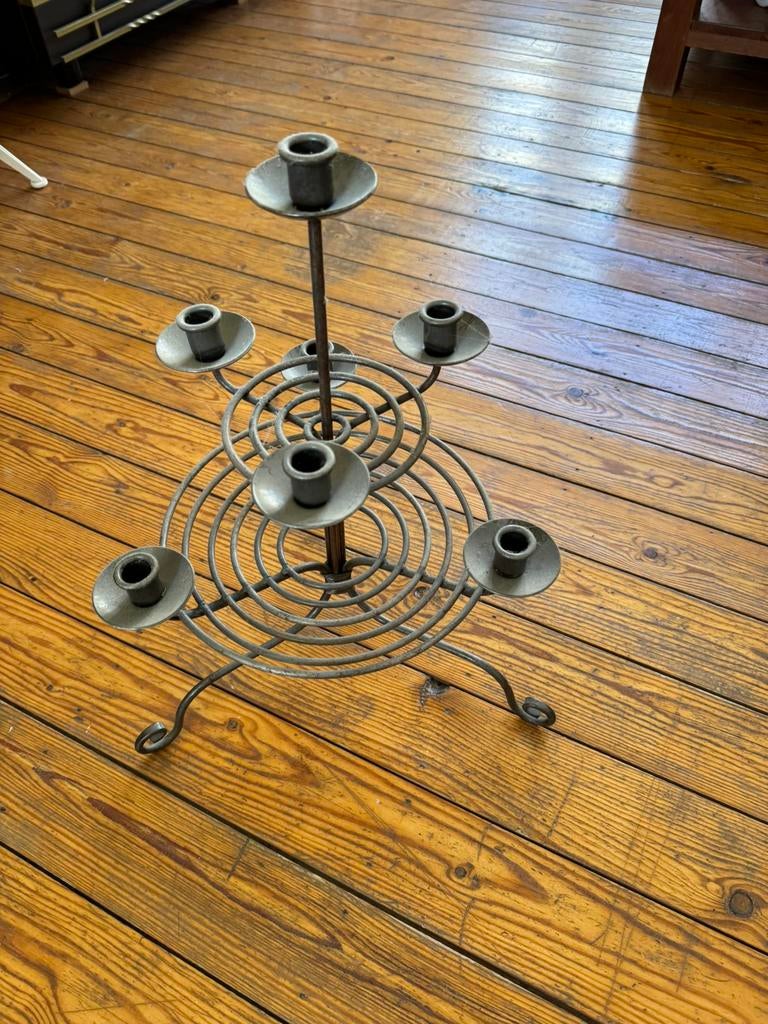 Gotische Kandelaar Kroonluchter voor kaarsen, Ophalen, Gebruikt, Gotic