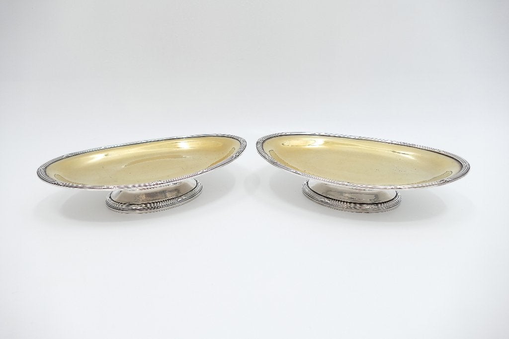 Antieke verzilverd & vergulde Cakeschalen - Christofle, 1907, Antiek en Kunst, Ophalen of Verzenden