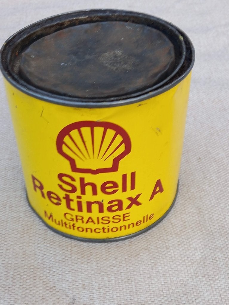 graisse en étain vintage Shell Retinax A, Collections, Enlèvement ou Envoi, Comme neuf