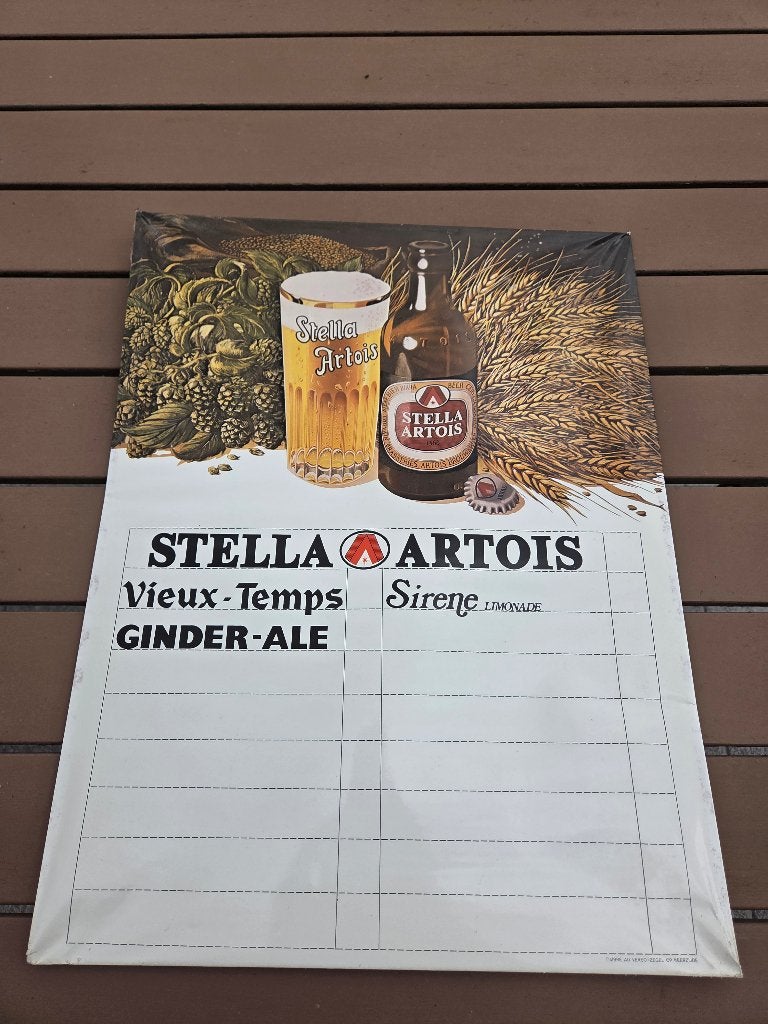 Prijslijst Stella Artois, Ophalen, Gebruikt, Stella Artois