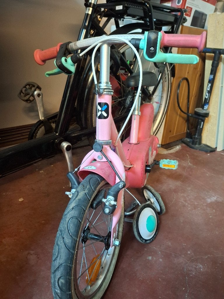 Kinderfiets B'twin 14", Frein sur jante, Stabilisateurs, B,twin, Enlèvement