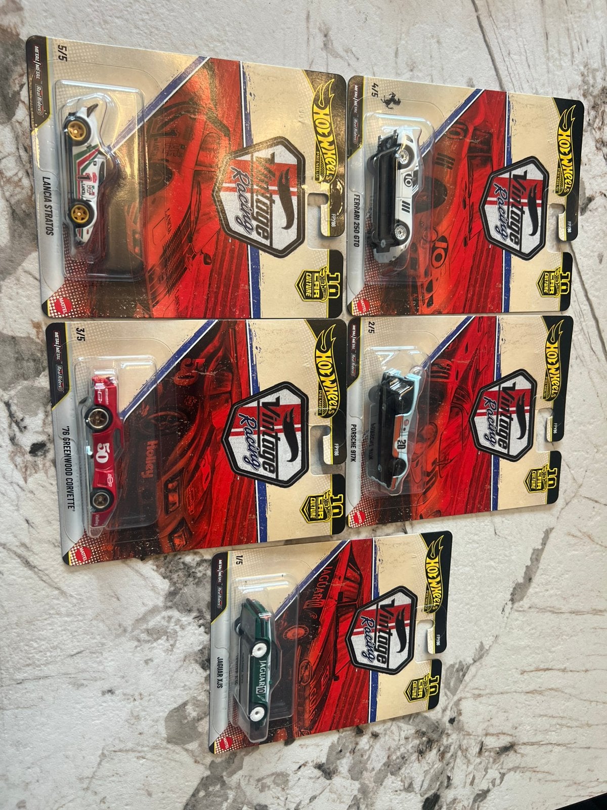 Hot wheels premium vintage racing set, Hobby en Vrije tijd, Ophalen of Verzenden, Zo goed als nieuw, Auto