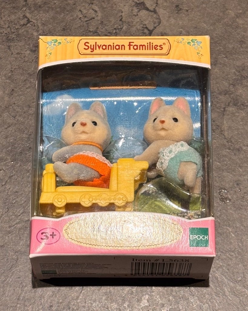 sylvanian families husky twins, Collections, Jouets miniatures, Enlèvement ou Envoi, Neuf