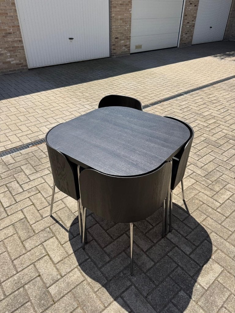 Vintage IKEA Fusion eetkamerset Sandra Kragnert, Maison & Meubles, Tables | Tables à manger, Utilisé, 50 à 100 cm, Quatre personnes