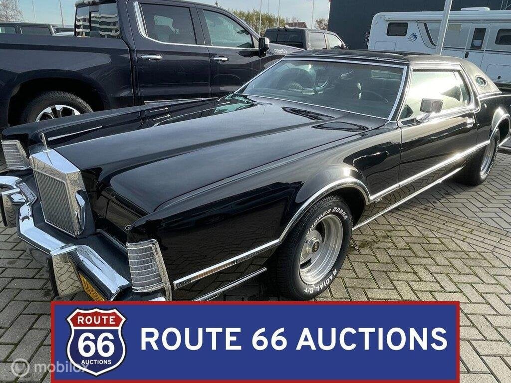 Lincoln Continental Mark IV | 1975 | Route 66 Auctions, Auto's, Zwart, Bedrijf, Handgeschakeld, Overige carrosserie