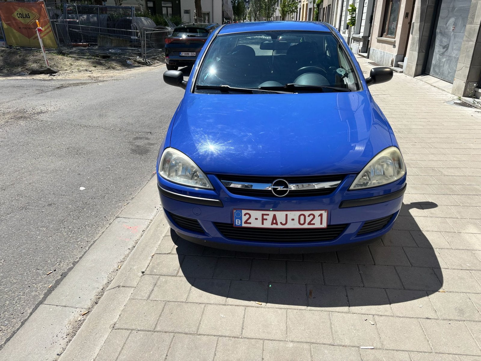 Opel corsa automaat, Auto's, Automaat, Stof, Blauw, Grijs