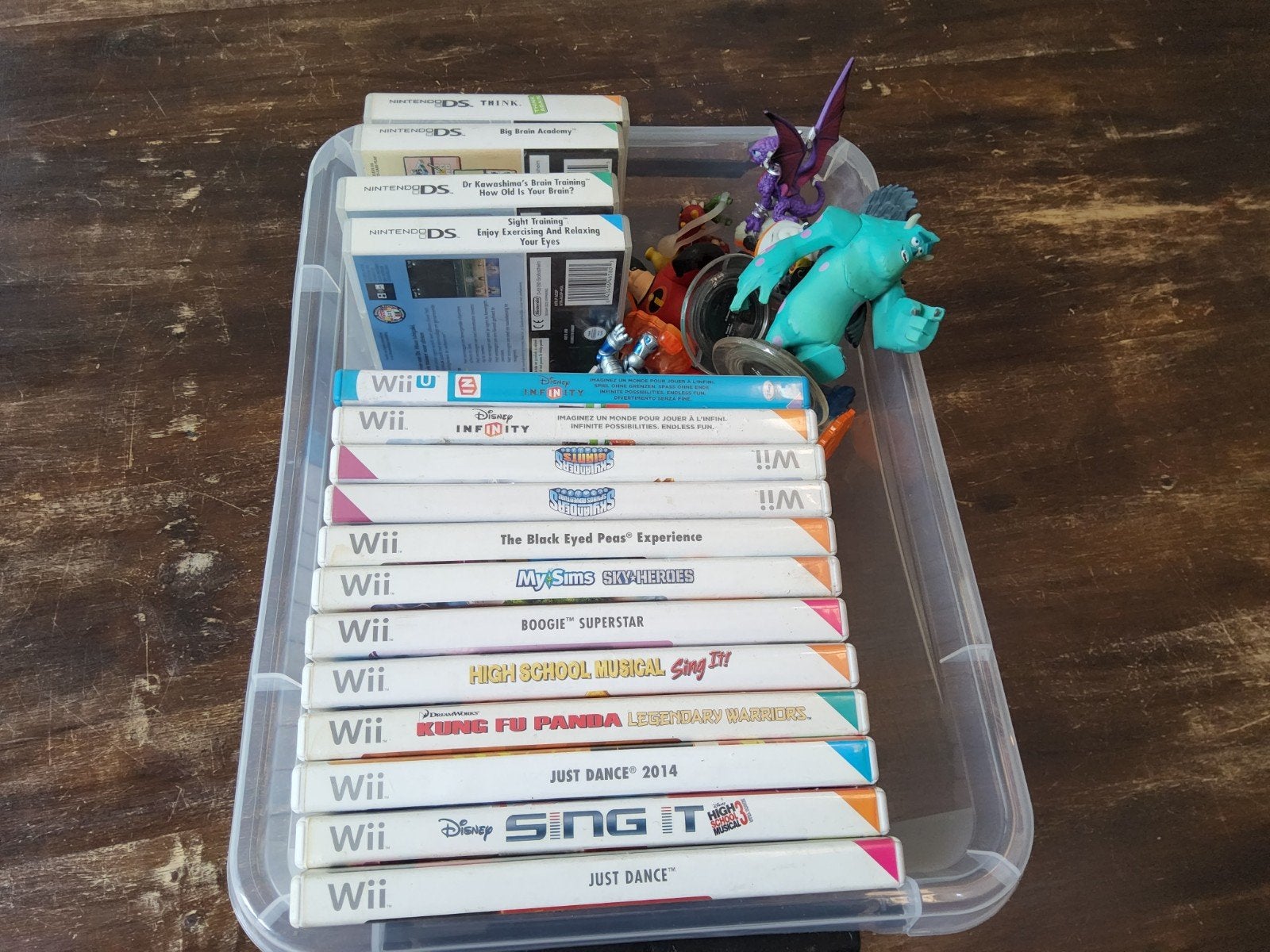 Collectie Wii games en Nintendo Ds met figuren, Ophalen