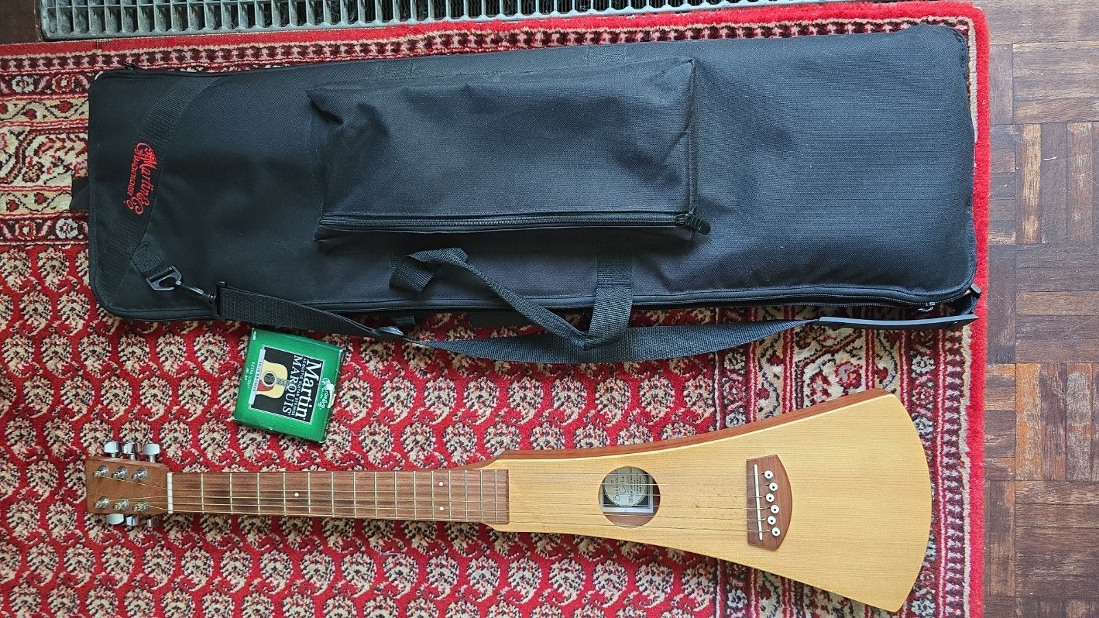 Martin &co backpacker, Musique & Instruments, Instruments à corde | Guitares | Électriques, Enlèvement, Comme neuf, Hollow body