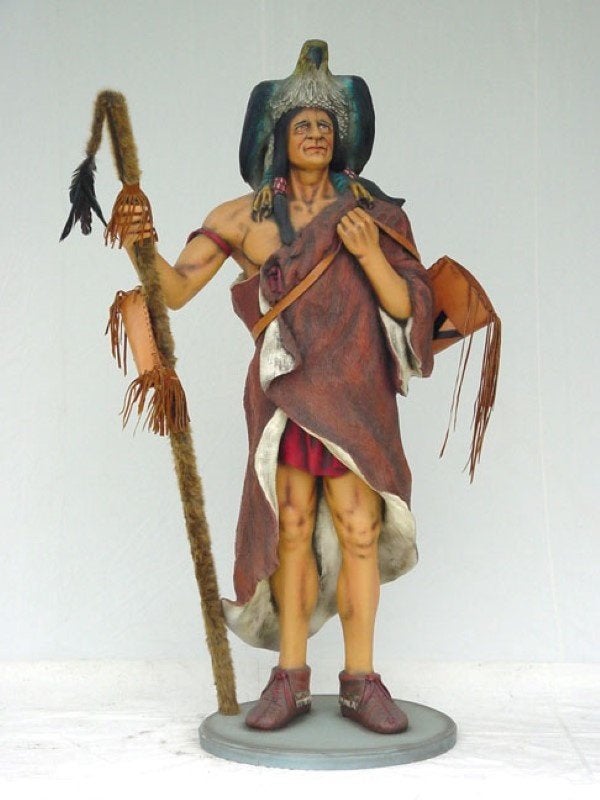 Indian beeld – Indiaan beeld Hoogte 175 cm, Ophalen, Nieuw