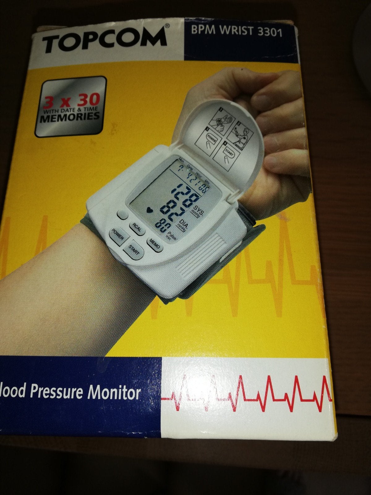 bloedtrukmeter topcom, Sports & Fitness, Sports & Fitness Autre, Enlèvement, Comme neuf
